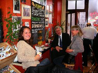 Sarah, Vicki (Mum) & Paul (Dad) in La Fenice, Aber