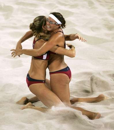 Misty May and Kerri Walsh win the Gold Medal
